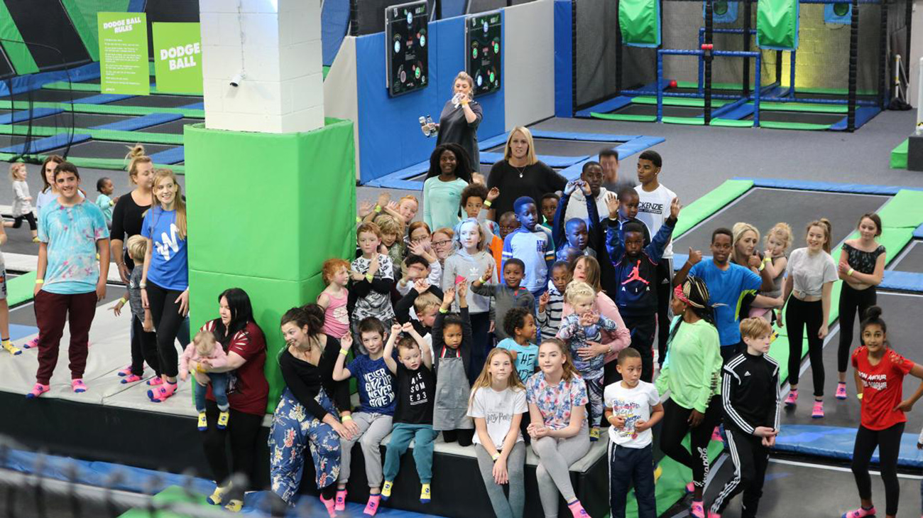 Jump in! Treating single parent families to a trampolining trip